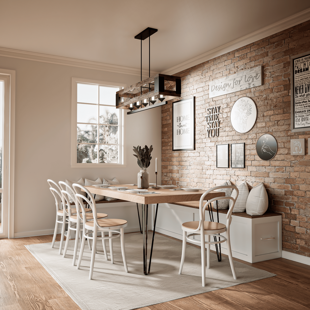 Breakfast Nook Benches with Storage | Custom Kitchen Nook Seating