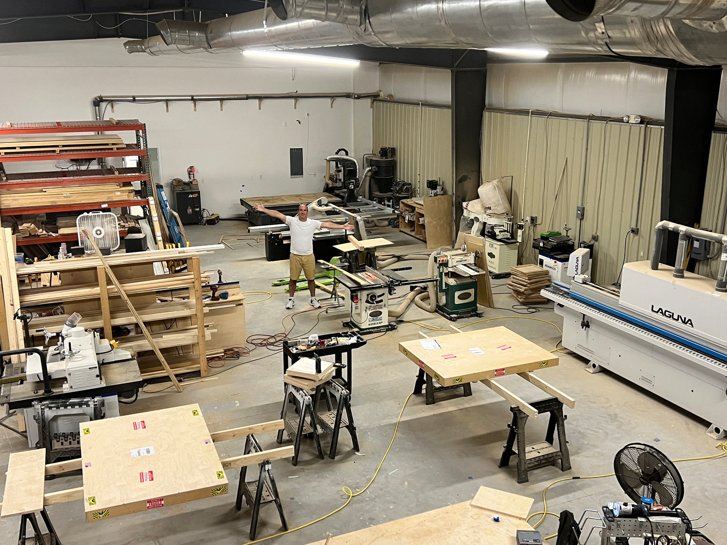 Photo of the workshop at MyCornerBench.com - a very large shop with a broad range of power tools