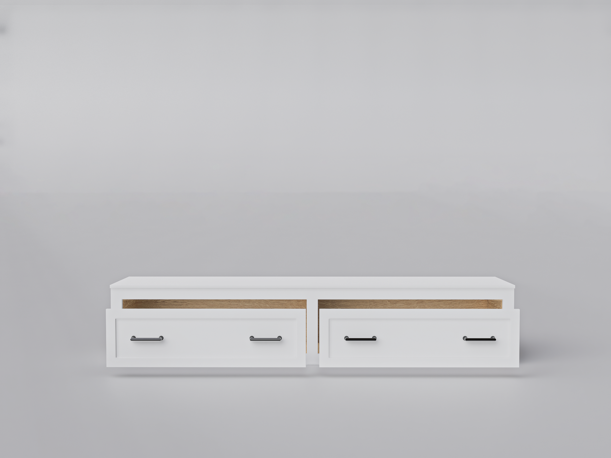 Custom Shaker Straight Bench with Drawers – Made to Fit & Organize