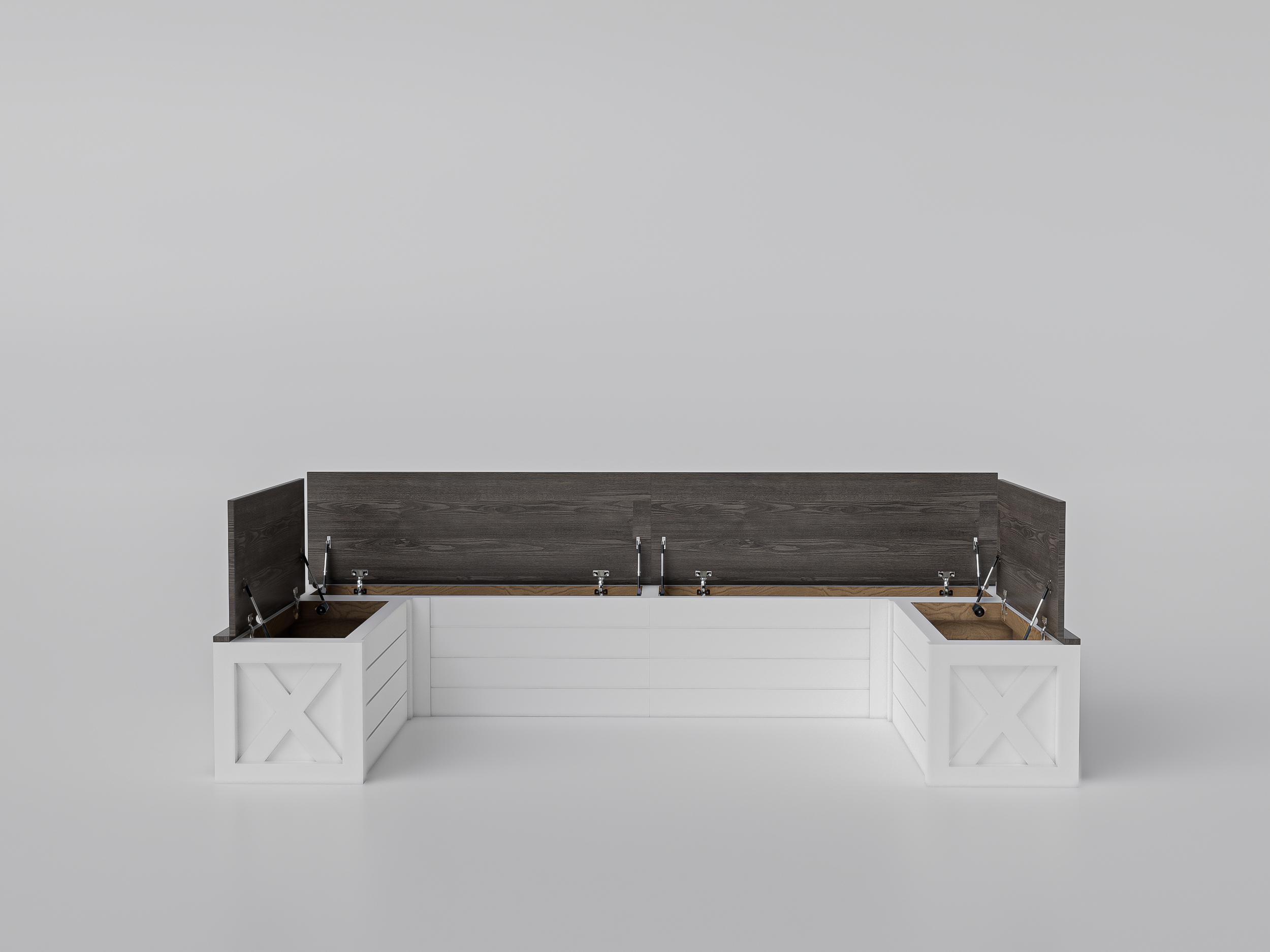 U-Shape Bench, Shiplap Style