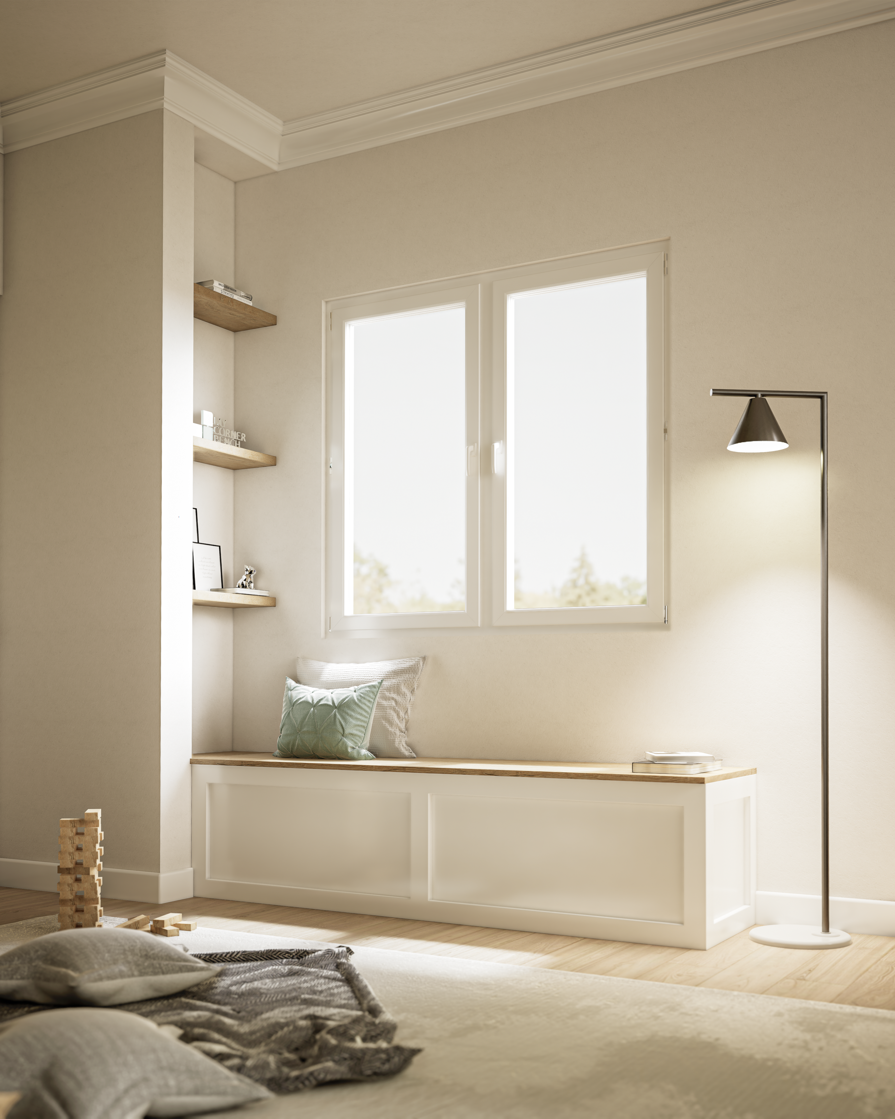 Straight Shaker Storage Bench – Classic Simplicity, Standard Fit