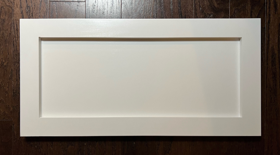 Photo of a front panel from a Shaker style bench